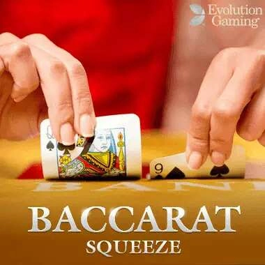 Jeu de baccarat Squeeze avec animation réaliste et suspense renforcé
